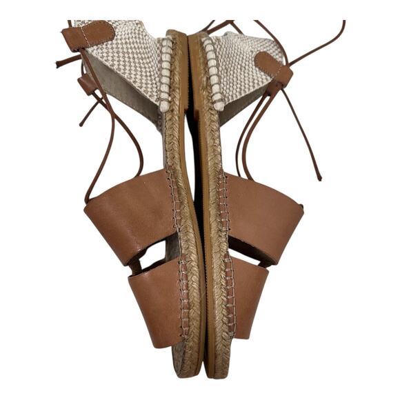 Gaimo, Cammel Leather Espadrille Sandals NEW , Sz 40 - Picture 12 of 12